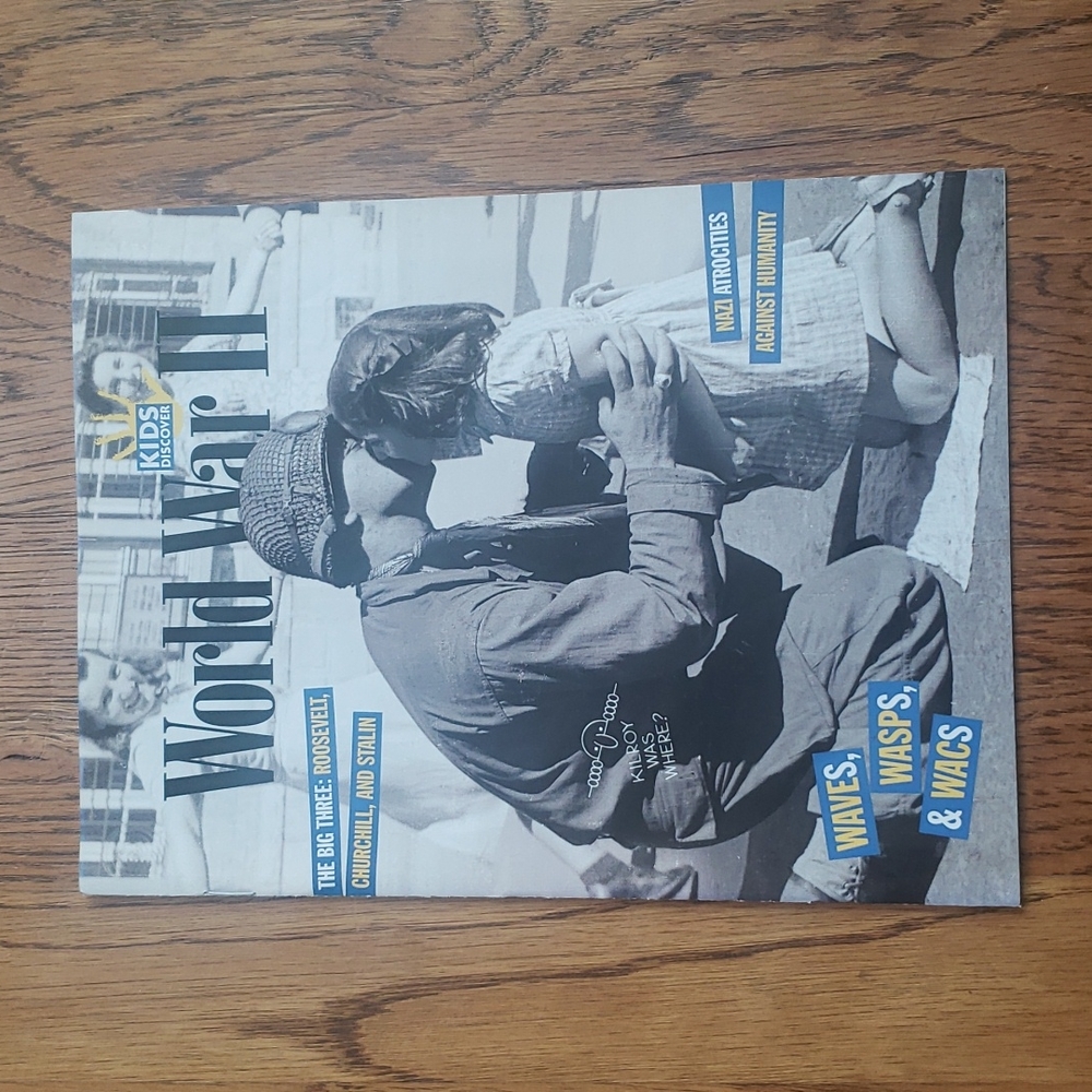 Vintage Y2K Kids Discover Magazine World War II Volume 10 Issue 5 June 2000